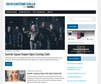 2019Castingcalls.com(2019 Castingcalls) Screenshot