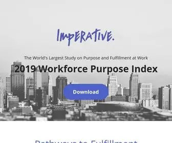 2019Wpi.com(Imperative's 2019 Workforce Purpose Index) Screenshot