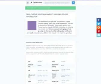 2020Colours.com(Discover which companies are using the color Faux) Screenshot