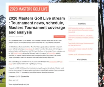 2020Mastersgolf.live(2020 Masters Golf LiveStream) Screenshot