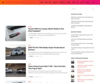 2020Pickuptrucks.com(New Pickup Trucks) Screenshot