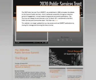 2020Publicservicestrust.org(The 2020 Public Services Trust) Screenshot