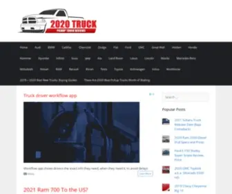 2020Truck.com(Big Pickup Trucksand 2023 Pickup trucks news) Screenshot