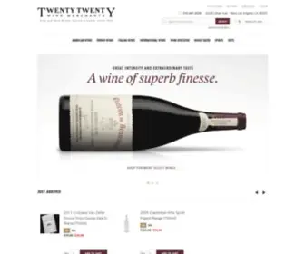 2020Wines.com(Best wine store Los Angeles) Screenshot