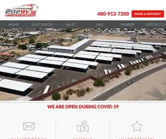 202RVstorage.com(Best Covered RV & Boat Storage in Mesa) Screenshot