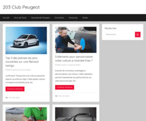 203Clubpeugeot.com(203 Club Peugeot) Screenshot