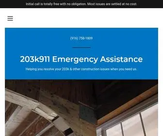 203K911.com(Construction Issues) Screenshot