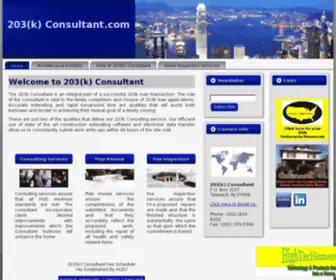 203Kconsultant.com(203k Consultant Plan Reviewers Fee Inspectors specializing in HUD FHA VA Rehab construction estimating) Screenshot