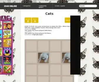 2048Cats.com(2048 Cats Game) Screenshot