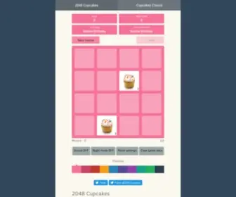 2048Cupcakes.net(2048 Cupcakes) Screenshot