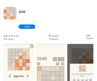 2048Gamewebsite.com(2048 Gamewebsite) Screenshot