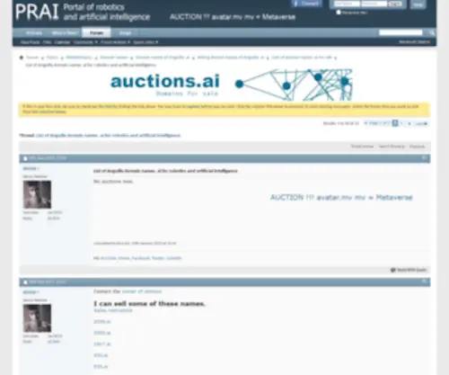 2050.ai(List of Anguilla domain names .ai for robotics and artificial intelligence) Screenshot