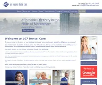 207Dentalcare.com(Dentist Manchester) Screenshot