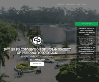 20Isppgconvention.com(20th ISP PG CONVENTION Convention of Indian Society of Periodontology) Screenshot