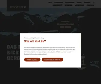 20Jahremonstein.ch(20 Jahre Monsteiner Bier) Screenshot