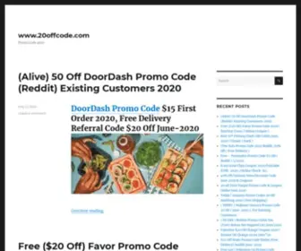 20Offcode.com(20 Off Promo Code) Screenshot