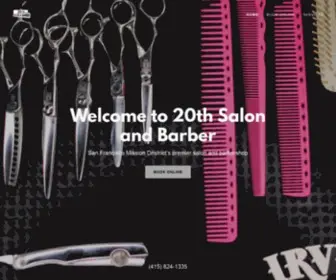 20Thsalonandbarber.com(20th Salon and Barber) Screenshot