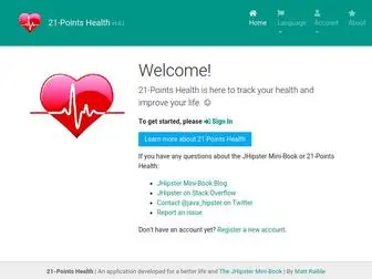 21-Points.com(21-Points Health) Screenshot