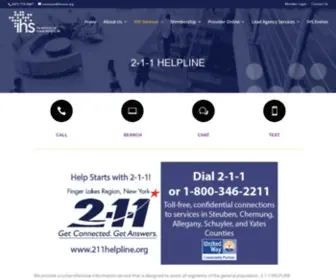211Helpline.org(The Institute for Human Services) Screenshot