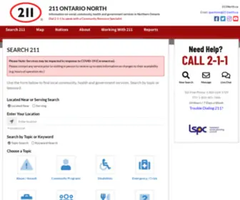 211North.ca(211 Ontario North) Screenshot