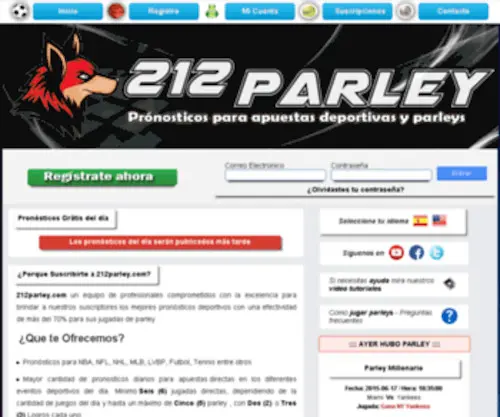 212Parley.com Screenshot