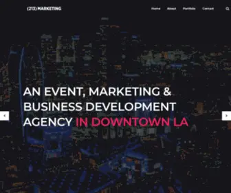 213Marketing.com(Downtown LA Agency) Screenshot