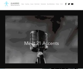 21Accents.com(Accent coaching) Screenshot