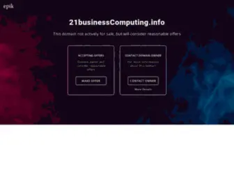 21Businesscomputing.info(21 Businesscomputing info) Screenshot