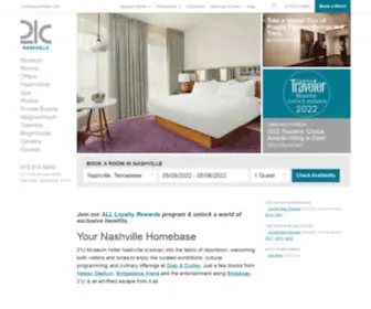 21Cnashville.com(21c Nashville) Screenshot