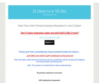 21Daystovabiz.com(An eBook by Leisa Good) Screenshot