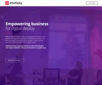 21Infinity.com(Empowering business for digital deploy) Screenshot