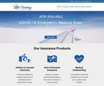 21Stcenturytips.com(21st Century Travel Insurance) Screenshot