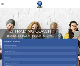 21Tradingcoach.com(Cursos de Trading e Inversion) Screenshot