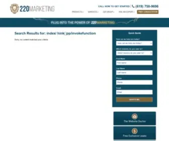 220MM.com(Mortgage Marketing Websites) Screenshot