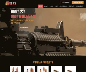 223Bulkbullets.com(223 Bulk Bullets Made in U.S.A) Screenshot