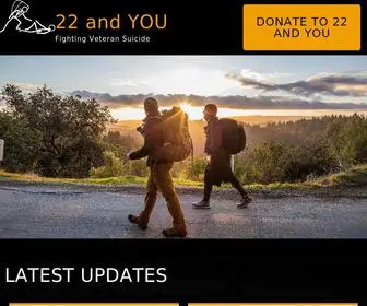 22Andyou.net(Fighting Veteran Suicide) Screenshot