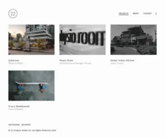 22Creativestudio.com(Branding, Strategy & Design Agency in Vancouver, Canada) Screenshot