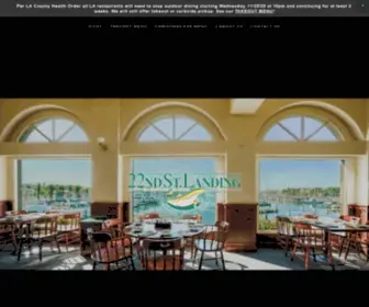 22NDStlandingrestaurant.com(22nd St. Landing Seafood Grill & Bar) Screenshot