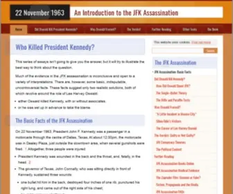 22November1963.org.uk(JFK Assassination) Screenshot