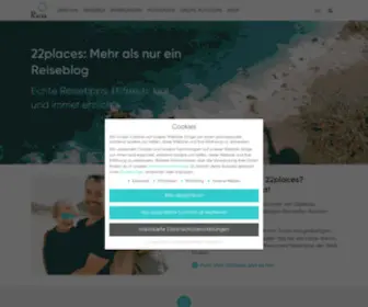 22Places.de(Mehr als nur ein Reiseblog) Screenshot
