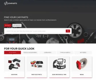 234Parts.com Screenshot