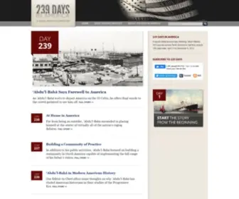 239Days.com(Bahá in 1912) Screenshot