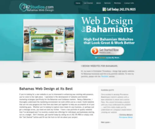 242Studios.com(Bahamas Web Design) Screenshot