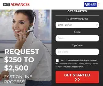 247Advances.com(Quick & Easy online process for Cash Loans) Screenshot