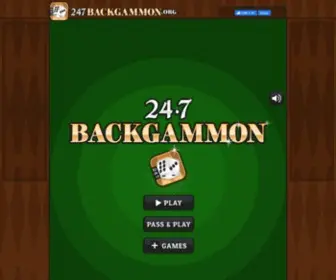247Backgammon.org(247 Backgammon) Screenshot