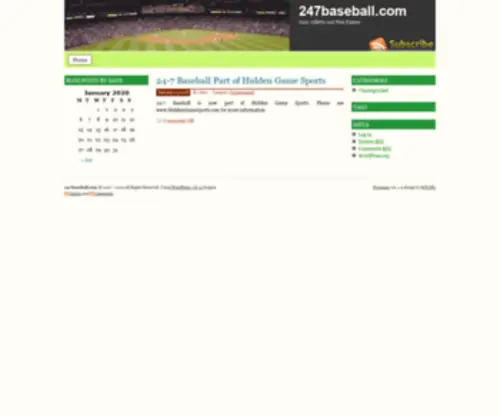 247Baseball.com(Gary Gillette and Pete Palmer) Screenshot