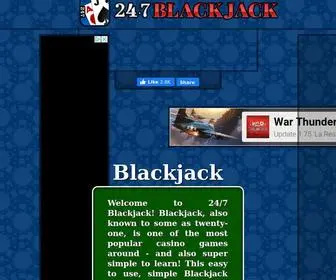 247Blackjack.com Screenshot