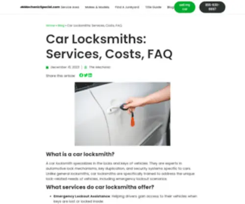 247Carlocksmiths.com(Car Locksmiths) Screenshot