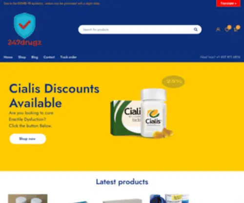 247Drugz.com(Online Pharmacy) Screenshot