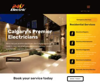 247Electriccalgary.com(Calgary Home) Screenshot